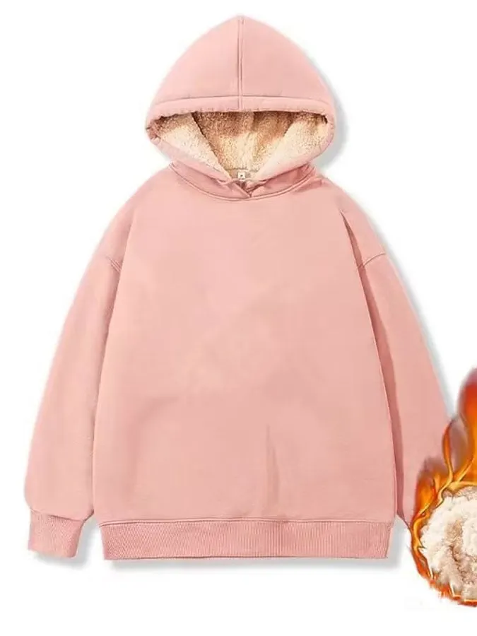 Women's Sherpa Warm Casual Hoodie