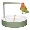 Automatic Parrot Bathtub with Circulating Shower System Parrot Bath Shower for African Grey Cockatiel Conure Budgie Lovebird