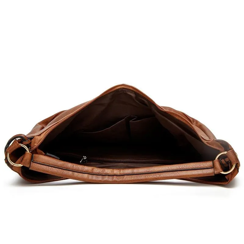 Ladies classic retro large capacity shoulder bag diagonal bag