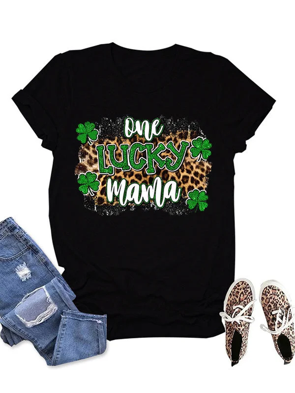 One Lucky Mama St. Patrick's Day Mama Gift Shirt-elleschic
