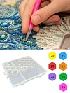 (US Local)120Pcs Diamond Embroidery Drill Mud Kit with Box Diamond Mosaic  Clay Set