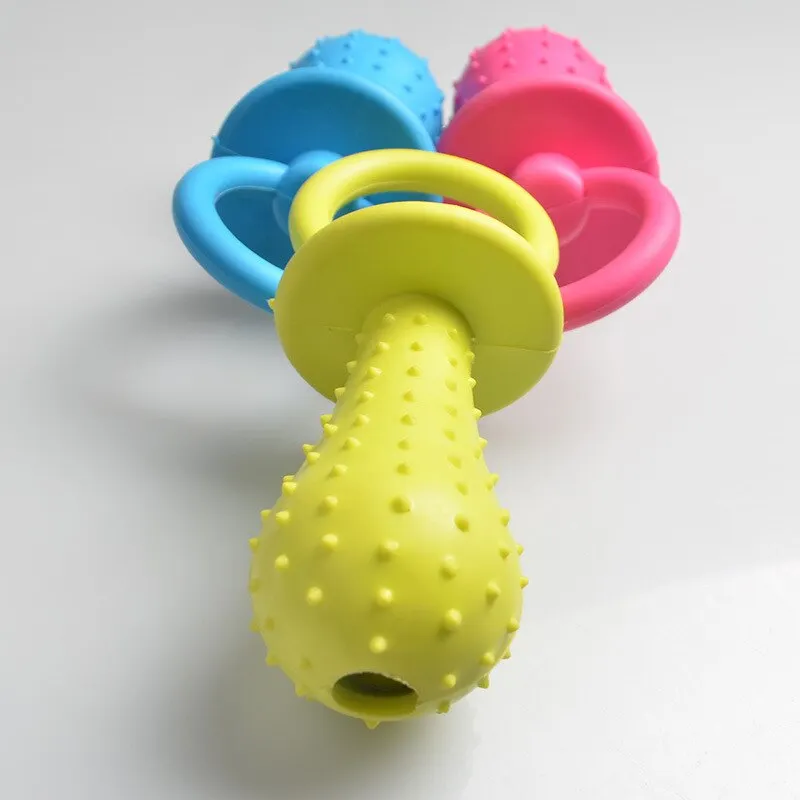 1Pc Rubber Nipple Dog Toys For Pet Chew Teething Train Cleaning Poodles Small Puppy Cat Bite Best Pet Dogs Supplies