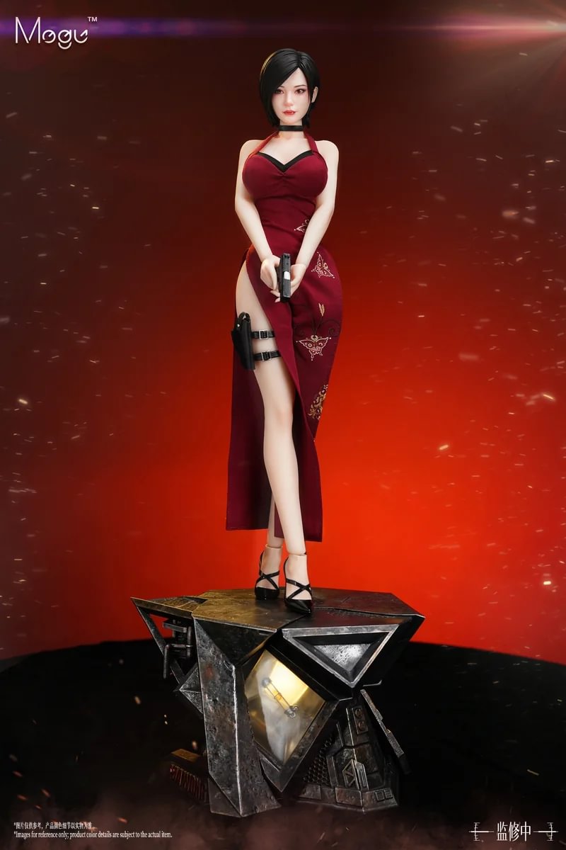 ada wong red dress AKTOTO Cosplay Cheongsam Sexy Cosplay Hanging Neck Halloween Full Set with Wig : Clothing, Shoes & Jewelry Please refer to the size chart to choose the size that fits you Ada Wong