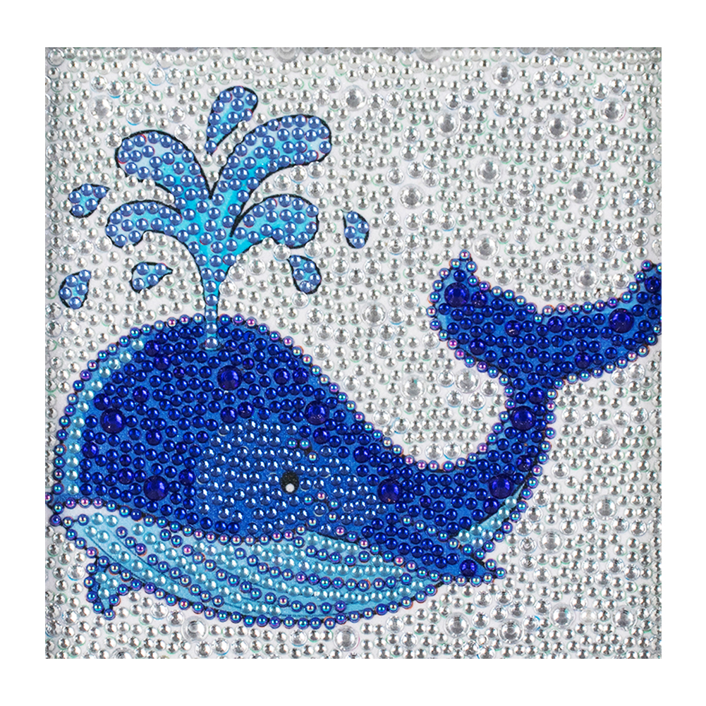 

Cartoon Whale - Crystal Round Drill Diamond Painting - 18*18CM, 501 Original