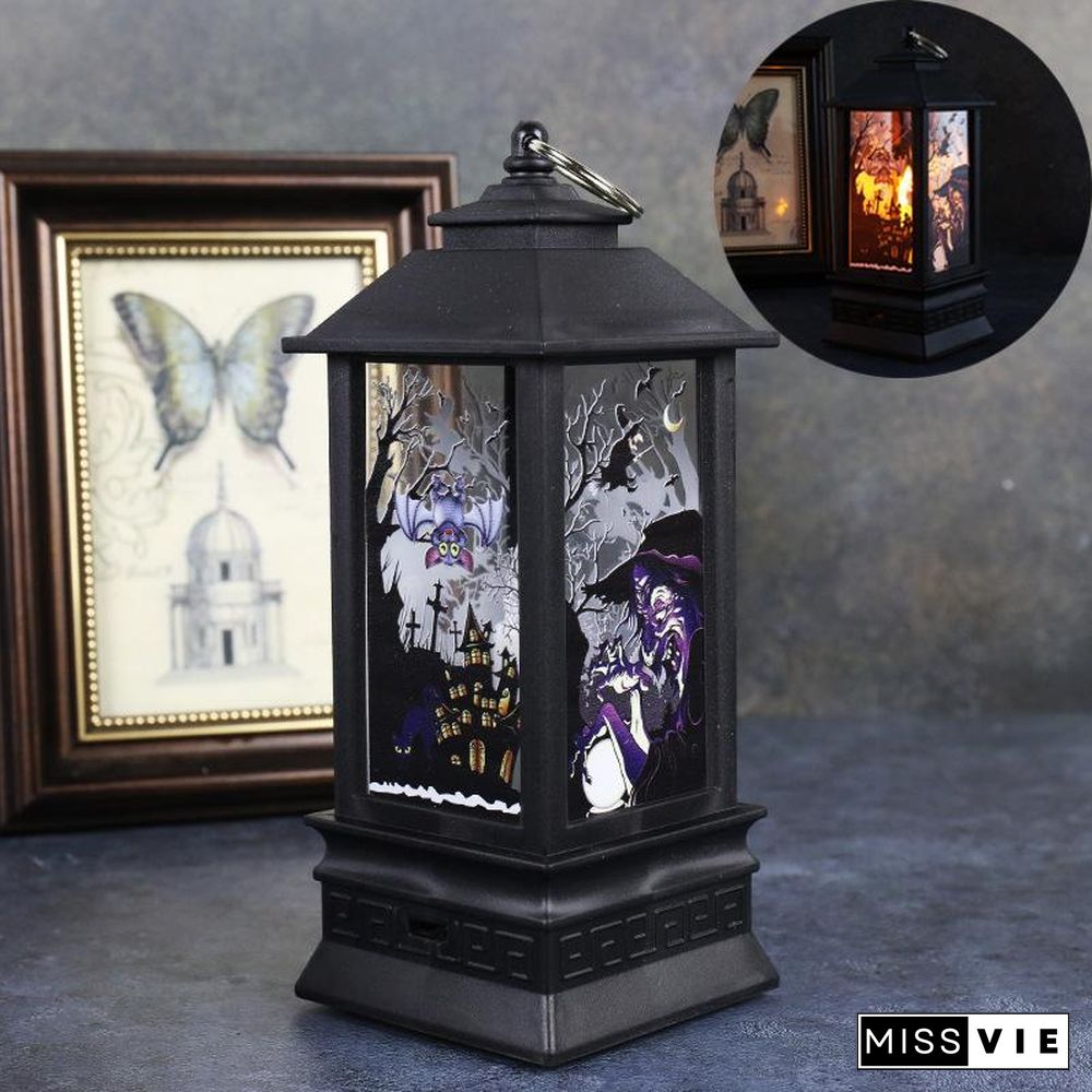 Halloween Simulation Flame Oil Lamp