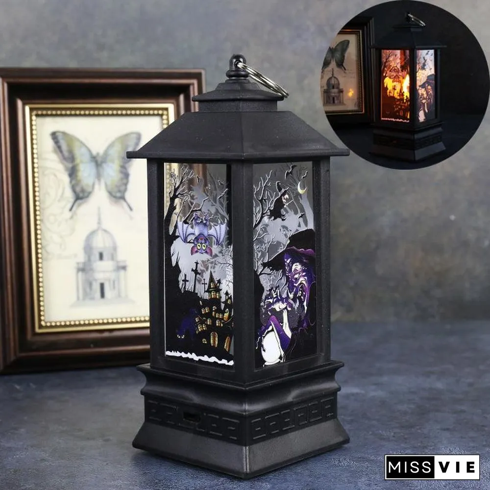 Halloween Simulation Flame Oil Lamp