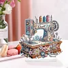 (US Local)Sewing Machine Special Shaped 5D DIY Diamond Art Kit Tabletop Decorations for Adults