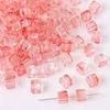 7mm Gradient Crystal Glass Cube Beads DIY Jewelry