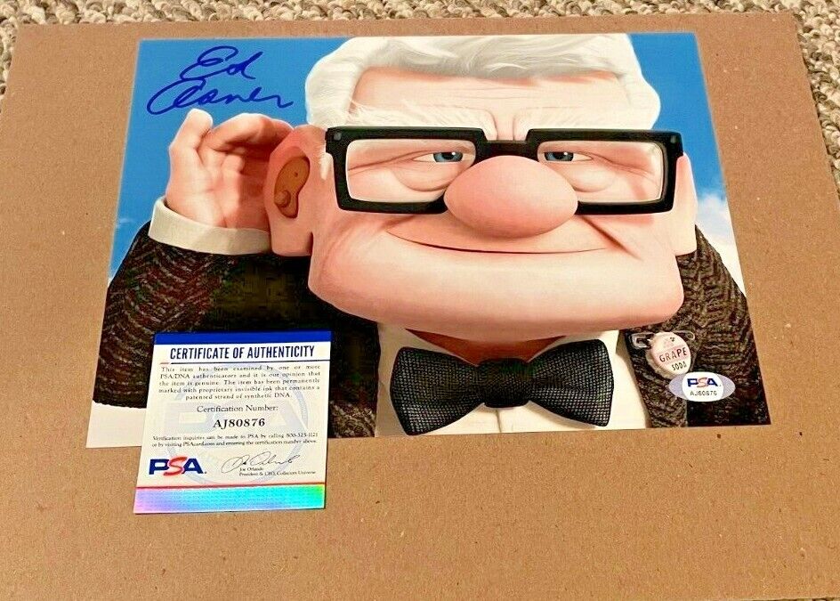 ED ASNER SIGNED DISNEY UP 8X10 Photo Poster painting PSA/DNA CERTIFIED #2