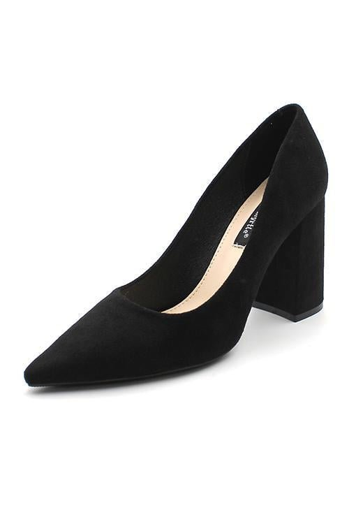 Solid Pointed Toe High Heel Pumps