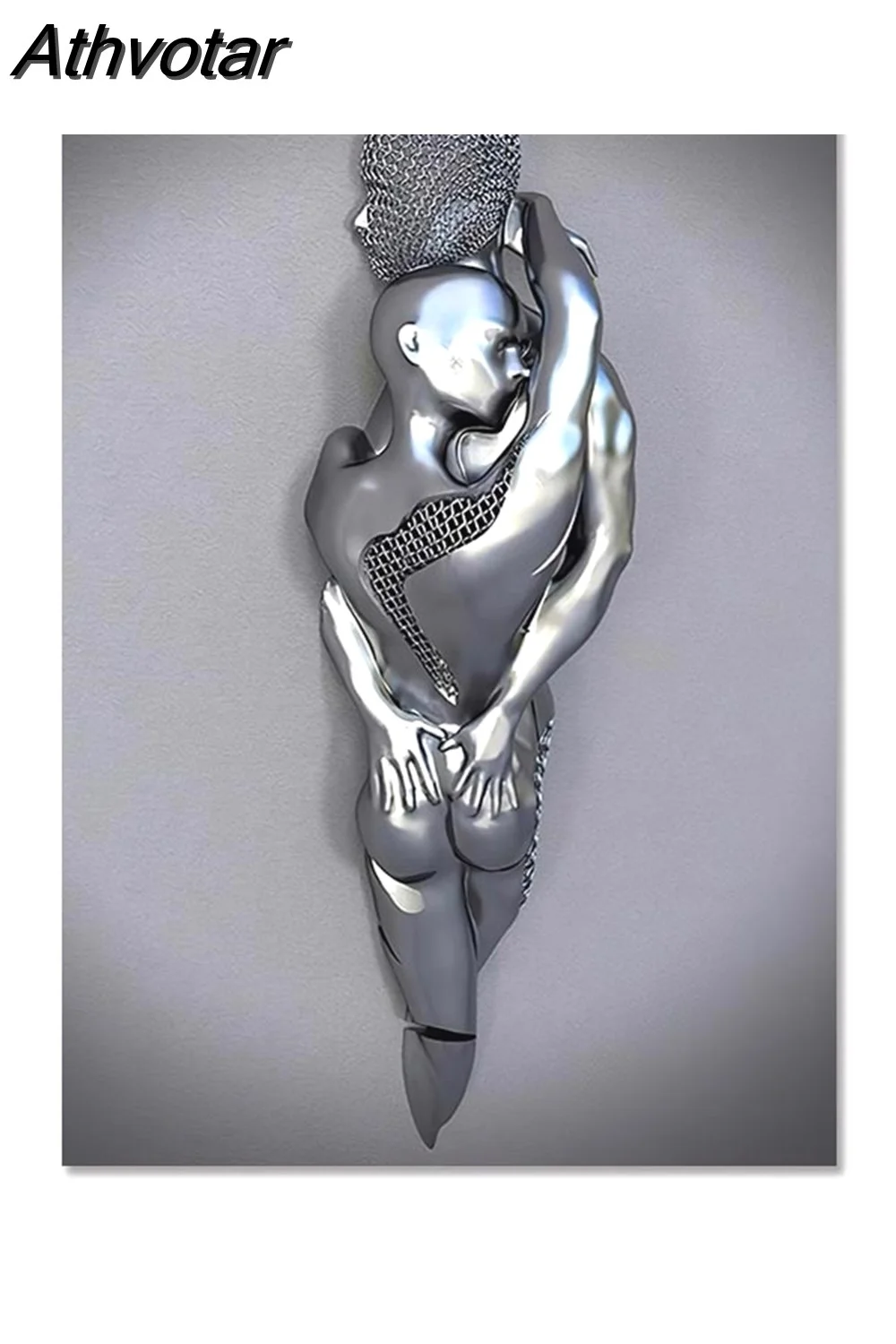 Athvotar Figure Statue Canvas Painting Romantic Abstract Posters Prints Wall Art Pictures Modern Living Room Decorations for Home