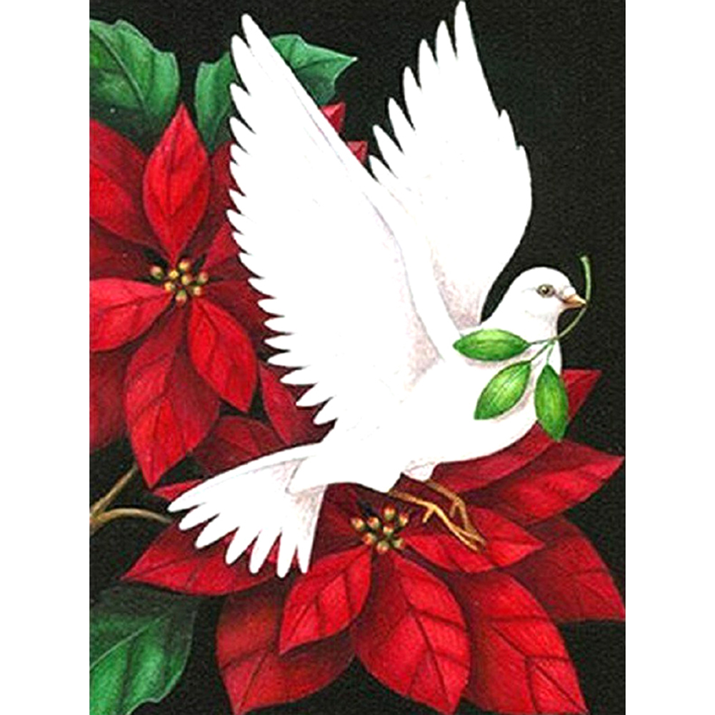 

Rose Dove - Round Drill Diamond Painting - 30*40CM, 501 Original