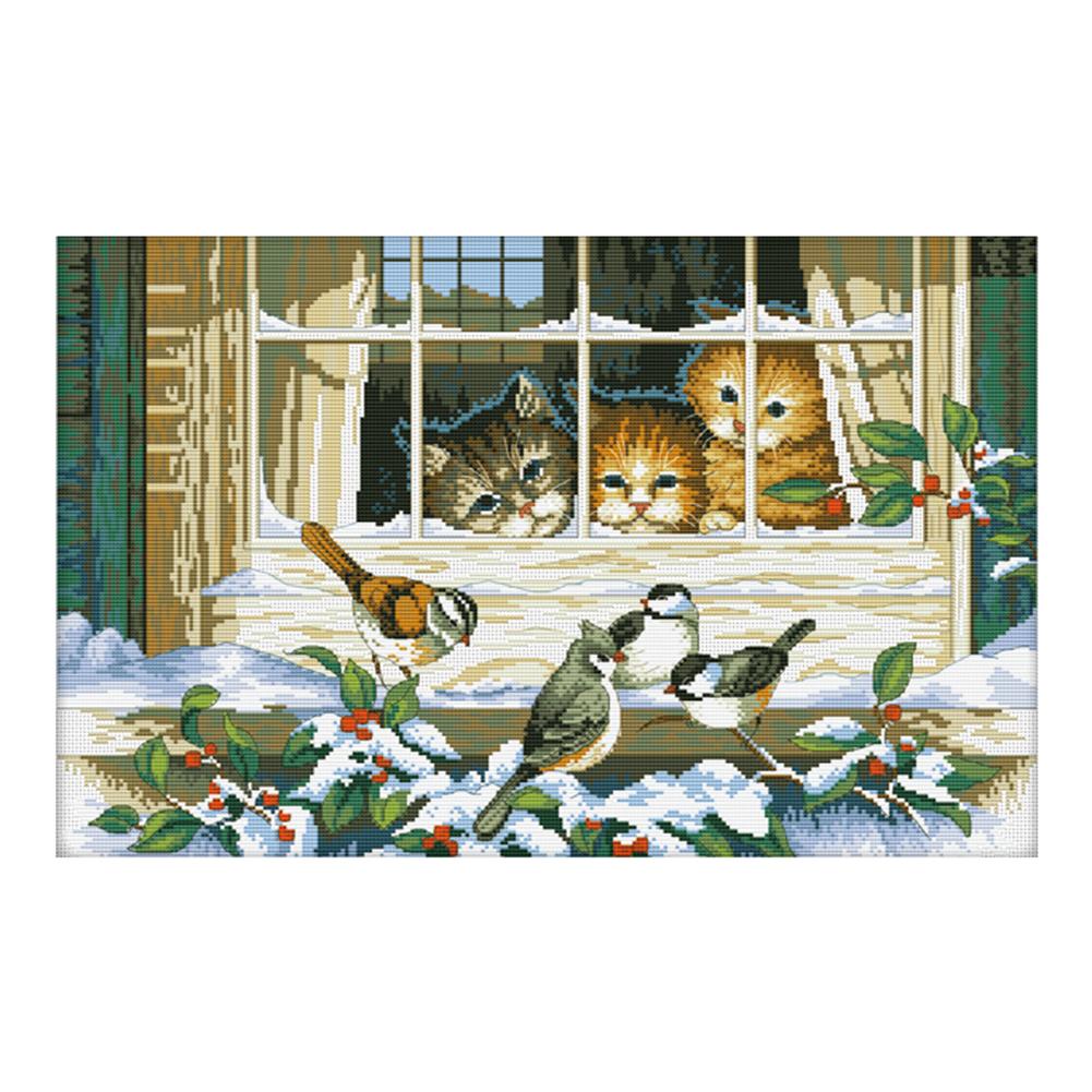 

Harmonious Life - 11CT Stamped Cross Stitch - 67*46cm, 501 Original