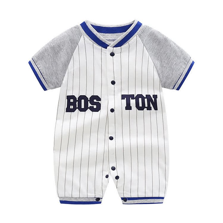 BOSTON Baby Newborn Striped Romper