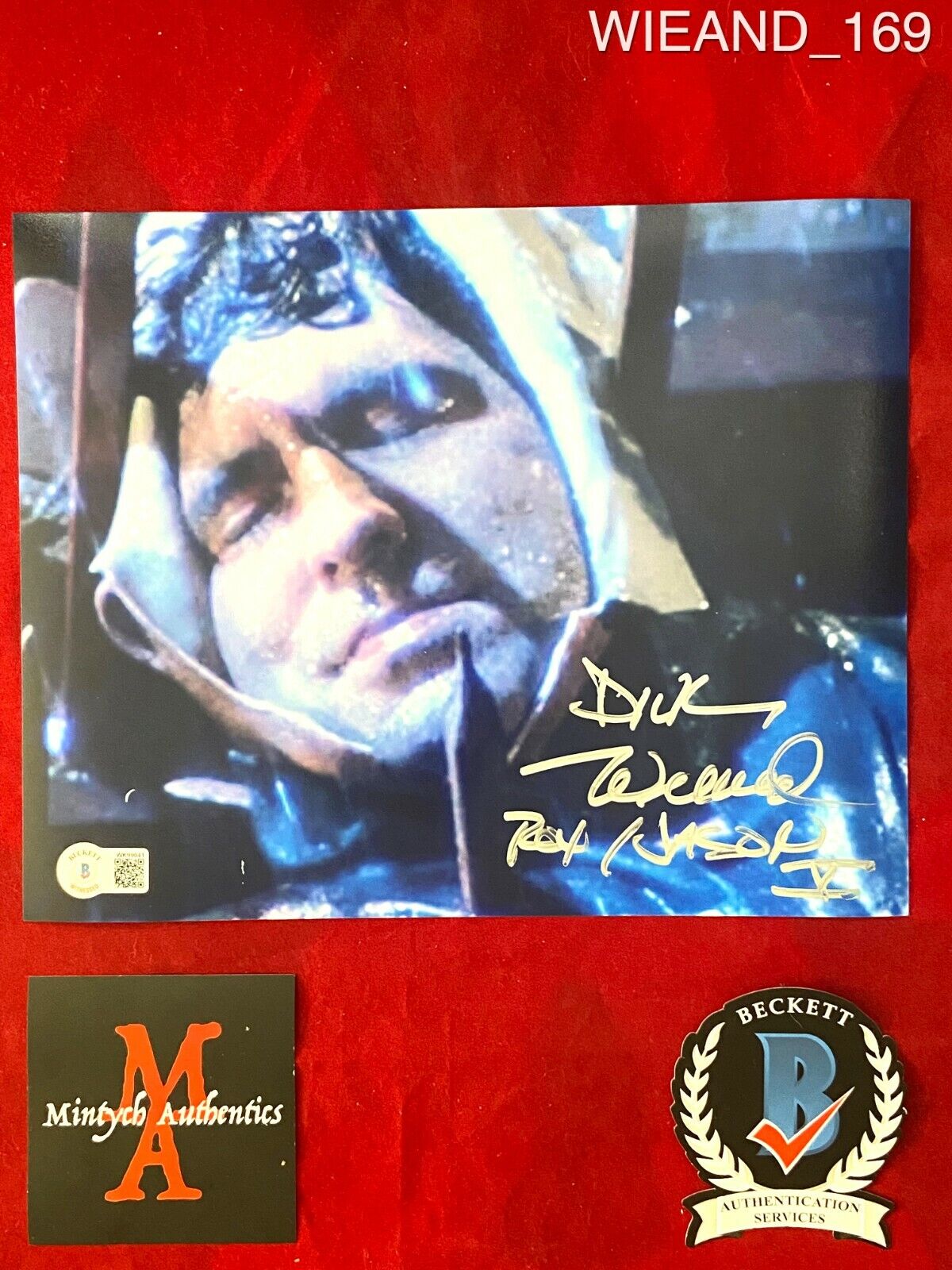 DICK WIEAND AUTOGRAPHED SIGNED 8x10 Photo Poster painting! FRIDAY THE 13TH ! BECKETT COA! HORROR