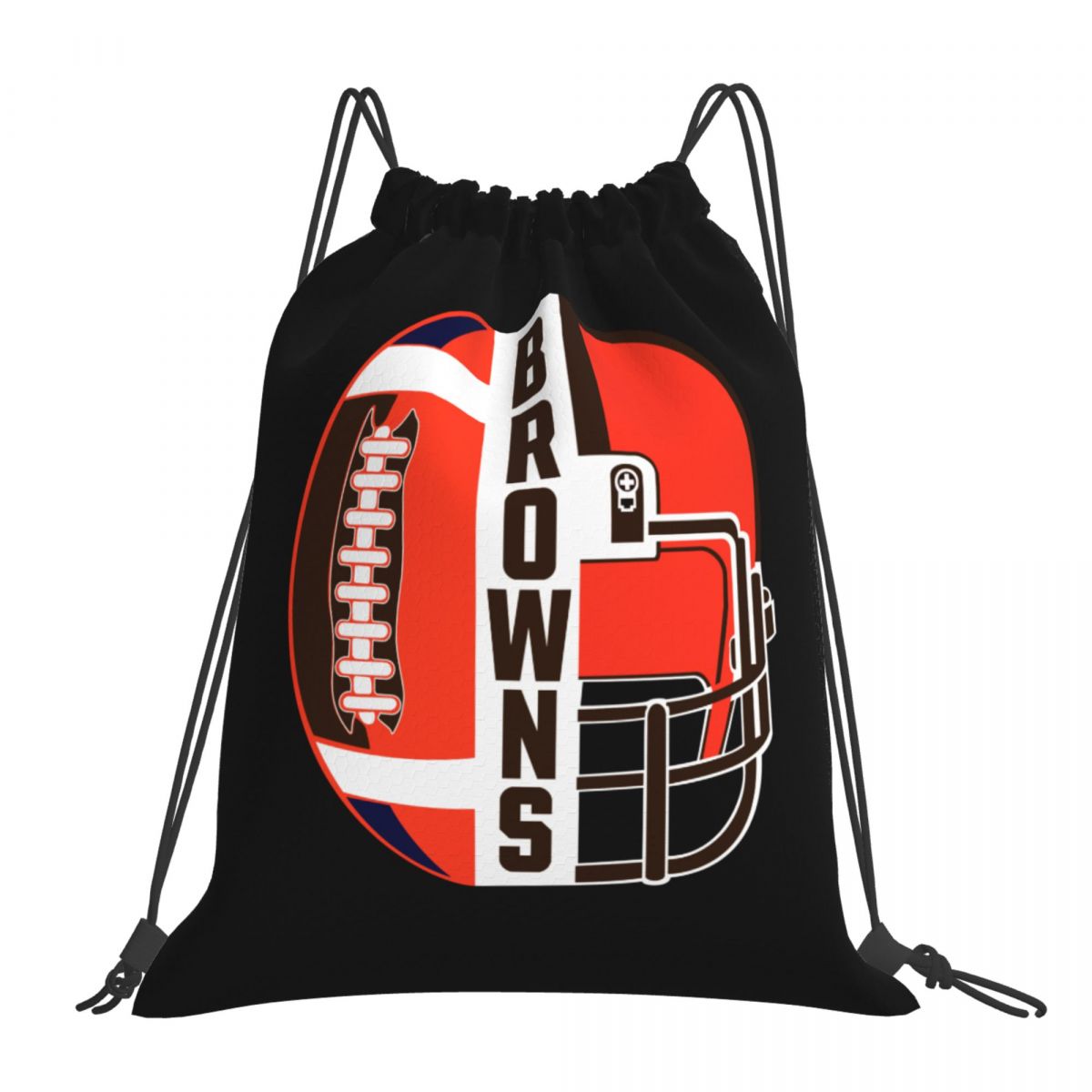 Cleveland Browns Unisex Drawstring Backpack Bag Travel Sackpack