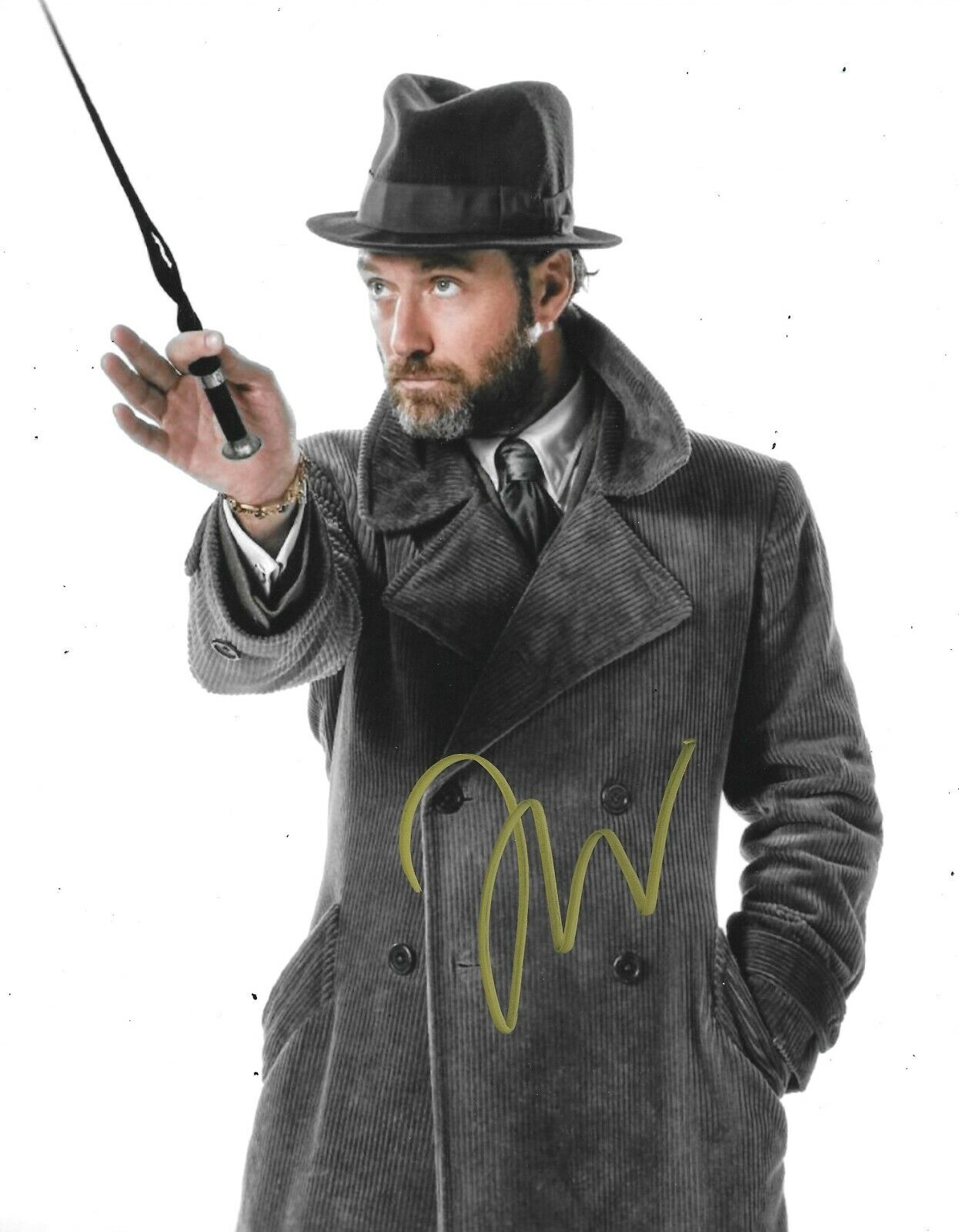 Jude Law Signed Fantastic Beasts: The Crimes Of Grindelwald 10x8 Photo Poster painting AFTAL