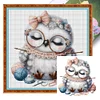(Multi-Style) Sewing Machine Owl-11CT Stamped Cross Stitch 40*40cm/15.75*15.75in