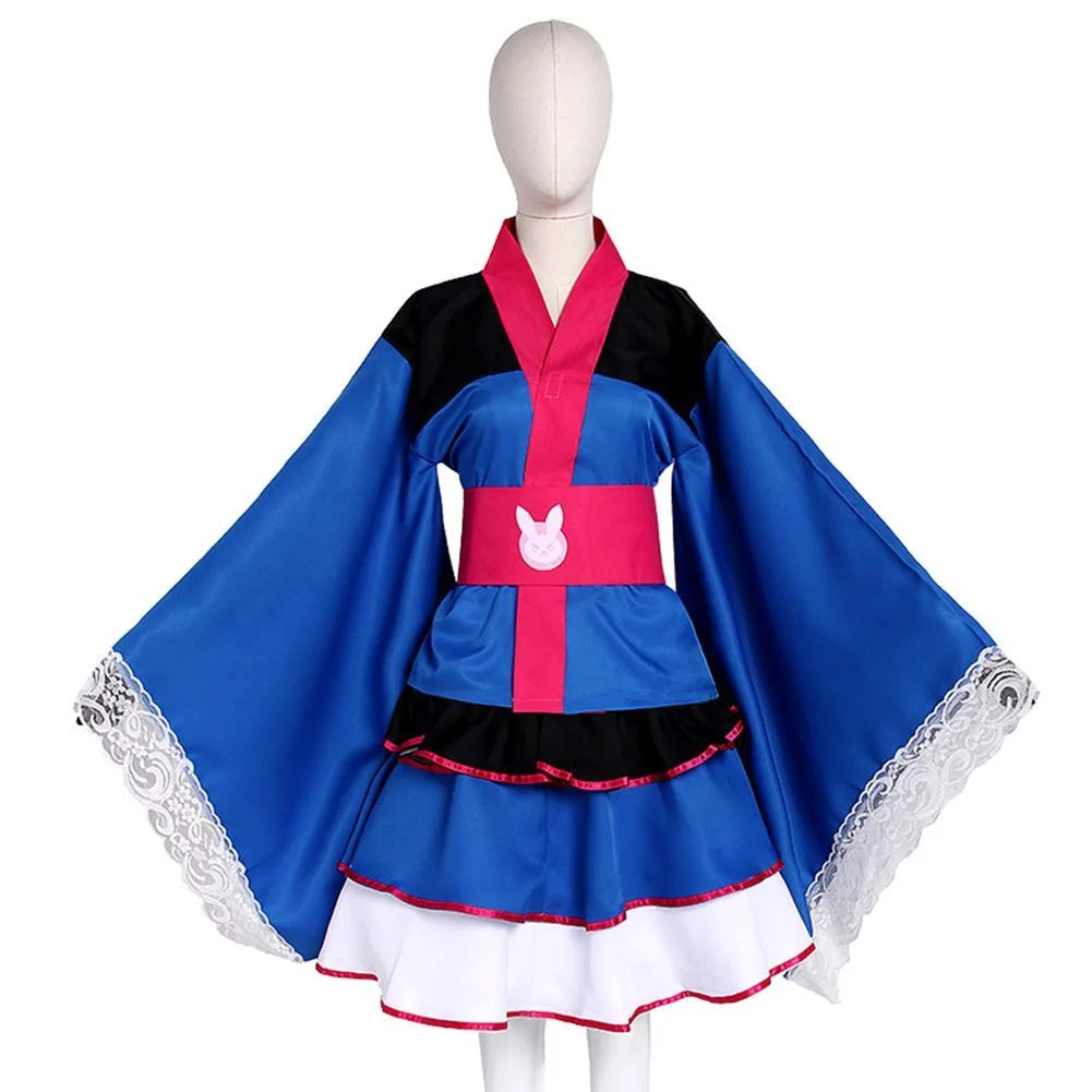 Ow Overwatch D Va Hana Song Japanese Kimono Dress Cosplay Costume