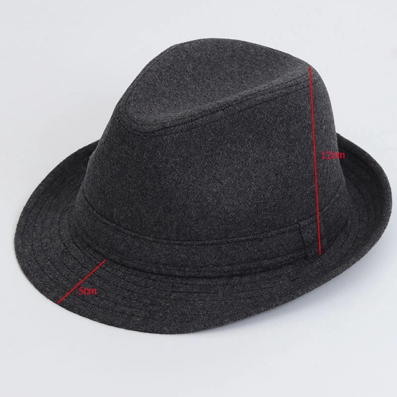 Autumn And Winter Available For Men And Women British Vintage Hat Fashion Gentleman Hat Jazz Hat Trendy Wool Small Top Hat