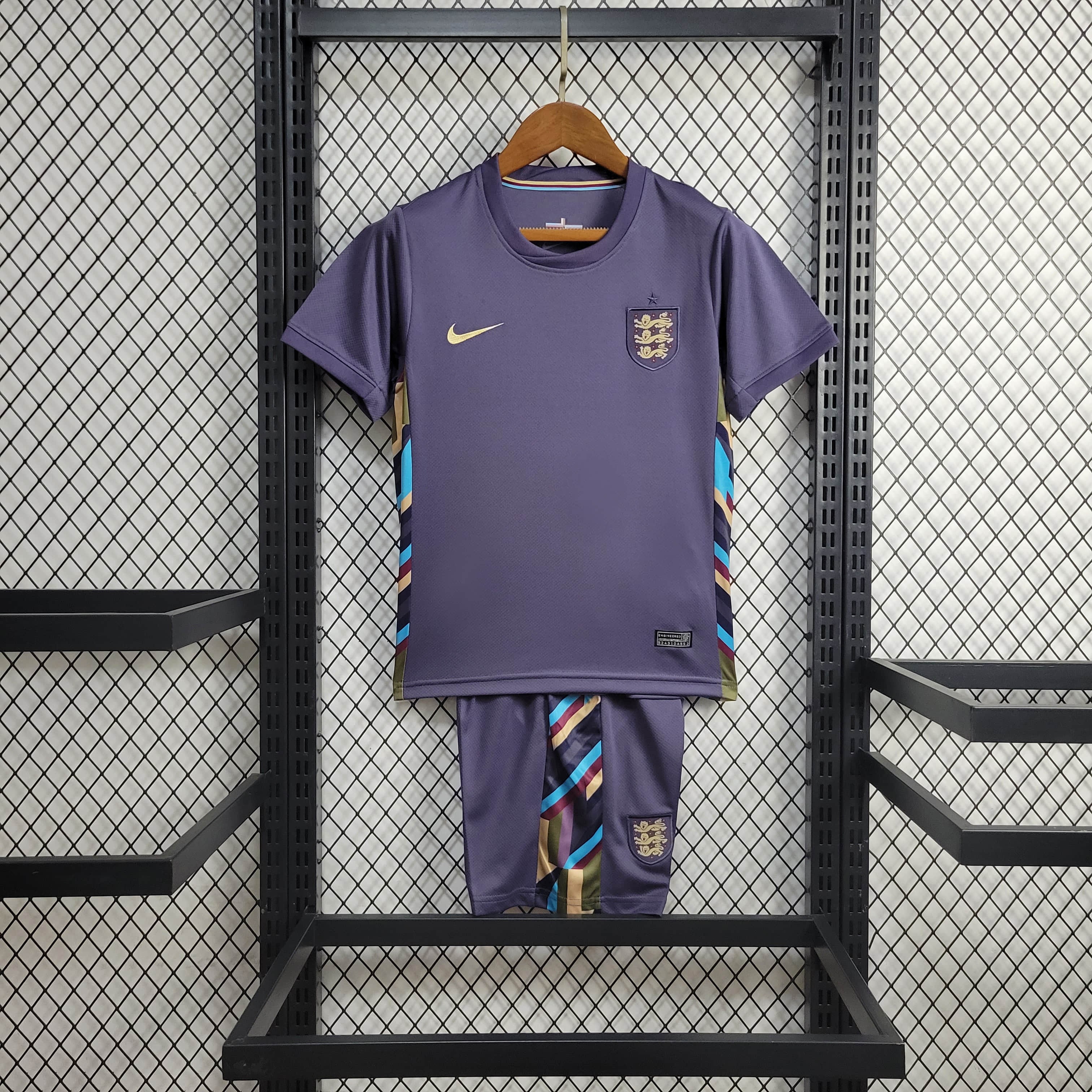 England 2024 Away Stadium Kids Kit