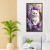 Diamond Painting - Full Round Drill - Cat and Flowers(Canvas|40*70cm)