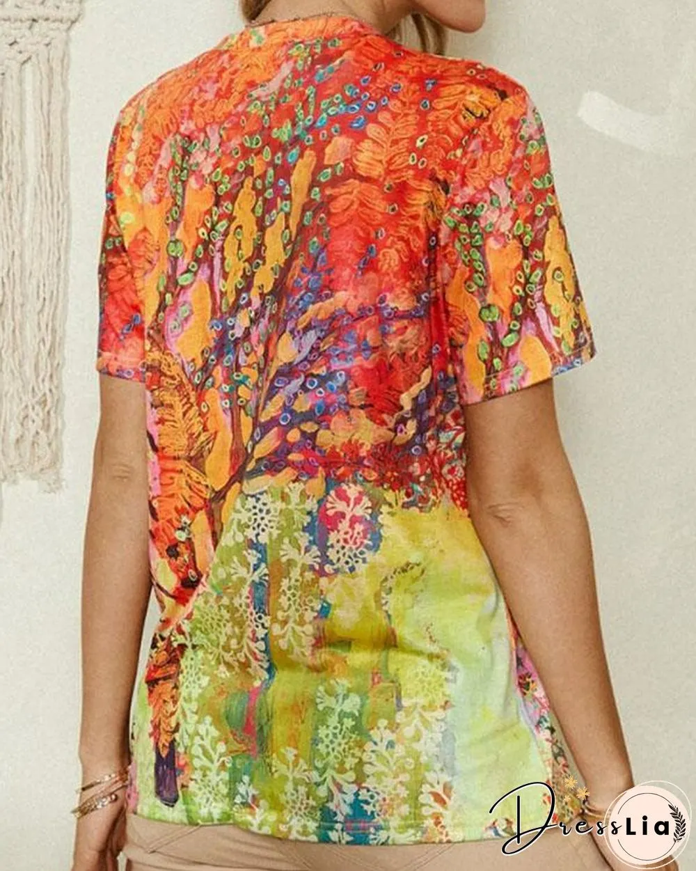 Women's Vintage Casual Printed Summer Tops