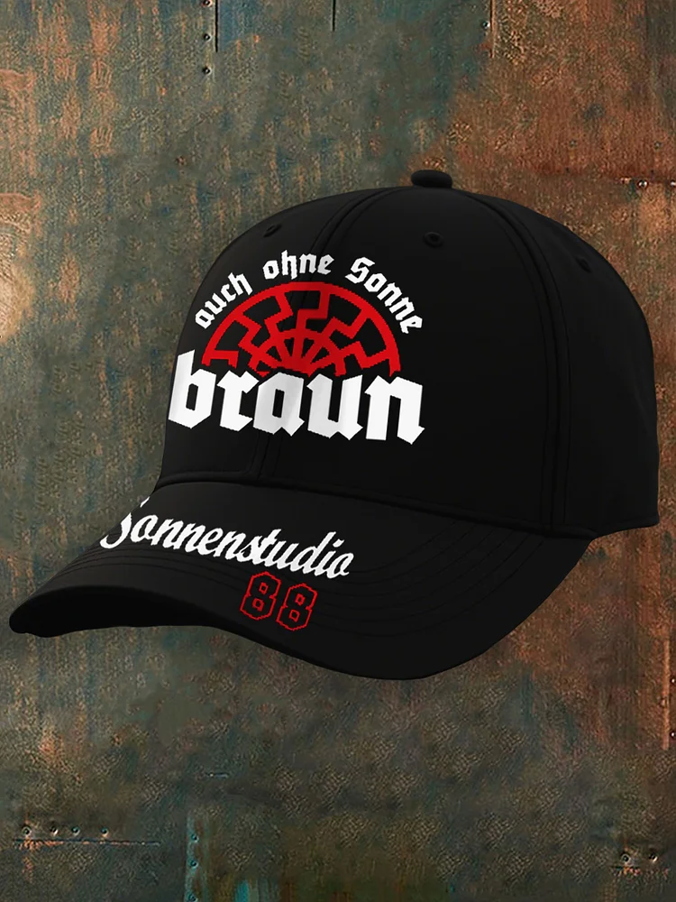 Unisex Auch Ohne Sonne Braun  Druck kappe