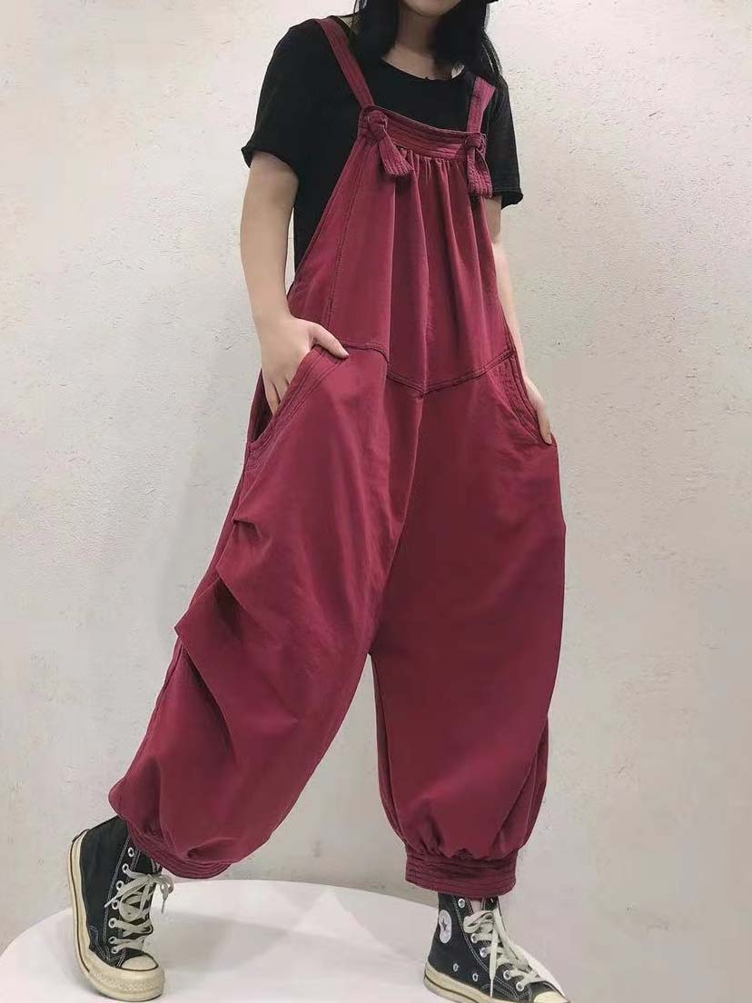 Women Half Sleeve V-neck Solid Color Dress