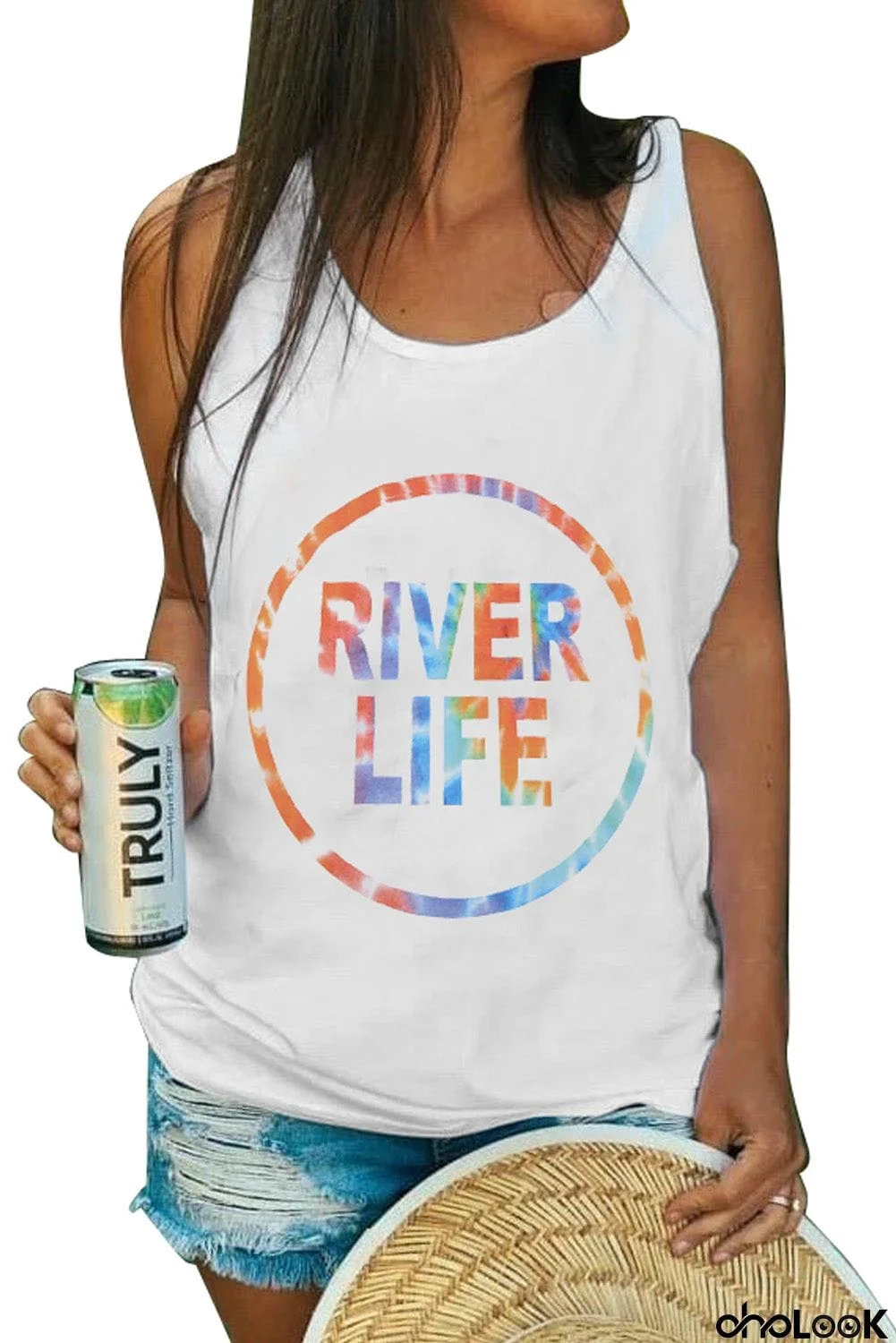 Multicolor Letters Print Tank Top