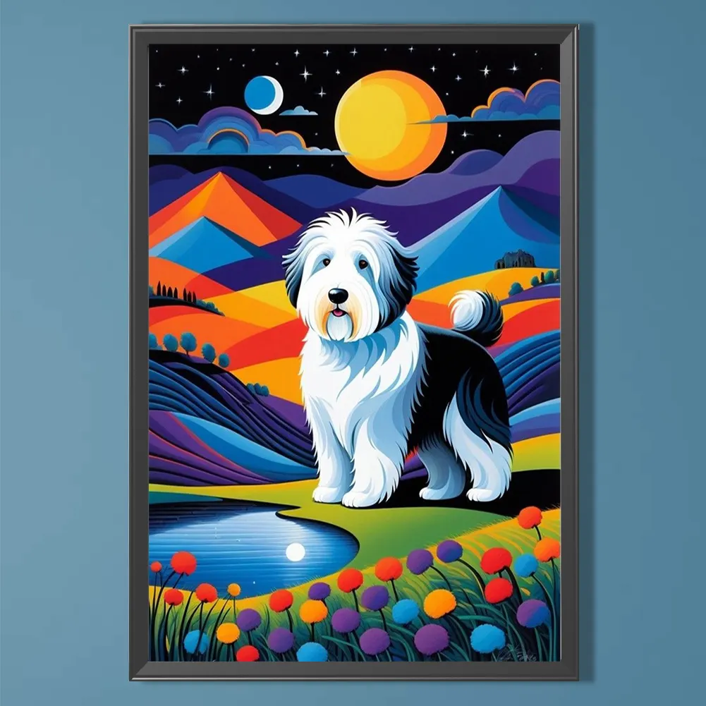 Diamond Painting - Full Round Drill - Dog(Canvas|40*60cm)