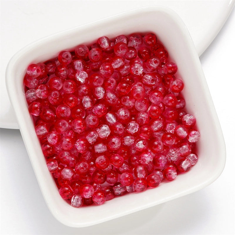 50 PCS/Package Diameter 10mm Diameter 4mm Diameter 8mm Glass Solid Color Jewelry Accessories