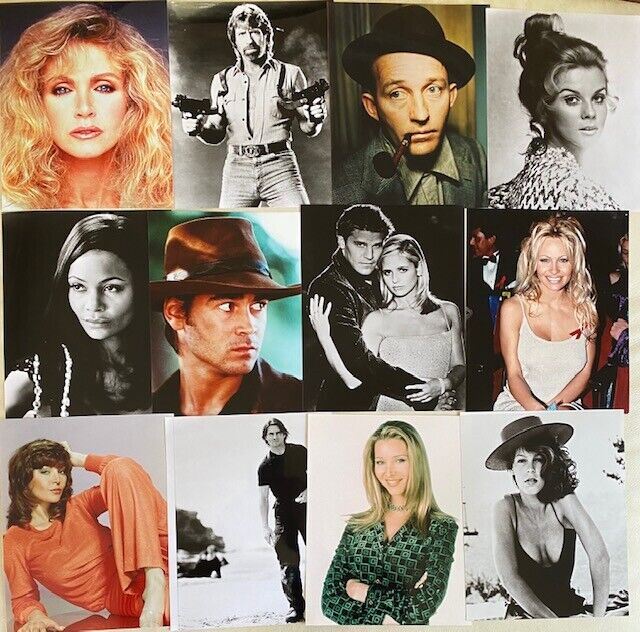 LOT of 100 Assorted Color and B&W Celebrity 8X10 Photo Poster paintings #8 BR