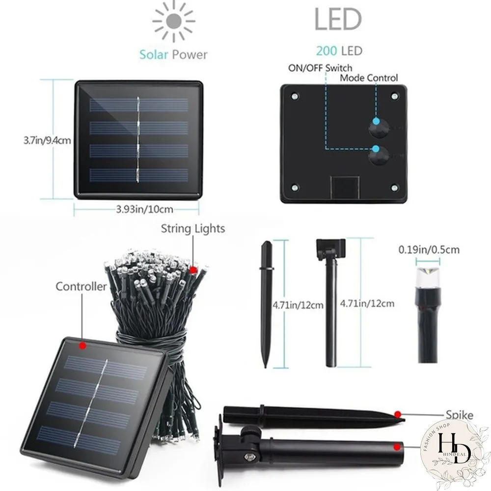 10M 100LED Solar Rope Tube for Garden Lights Waterproof IP67 50LED Solar Powered Lamp Christmas Wedding Lamp Outdoor String Light