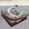 Wooden DIY Moon Fairy Diamond Painting Kit Note Box with 160 Papers for Office