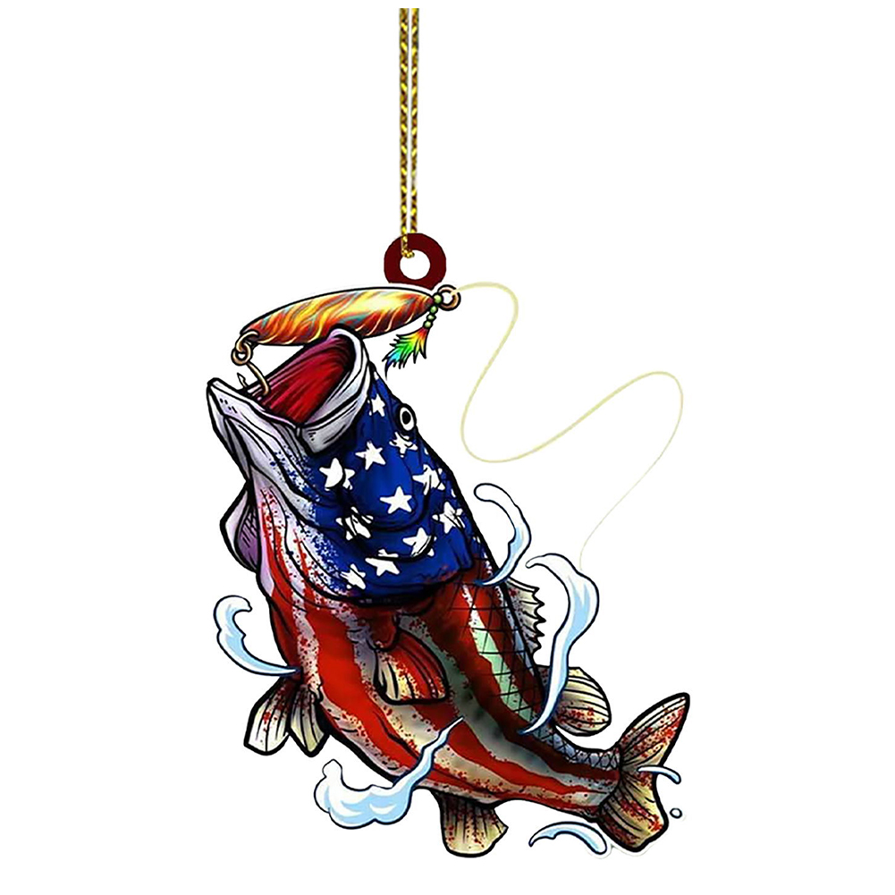 Christmas Fish Hanging Realistic Fish Pendant for Xmas Party Tree