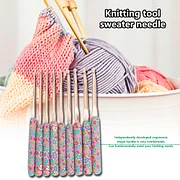 14pcs Soft Handle Crochet Needles Crocheting Hook Set Sweater