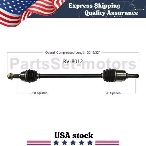 Dronehint TrakMotive 1X Rear Left CV Axle Shaft Fits Land Rover LR2 2011-2015 (For: Land Rover) Parts