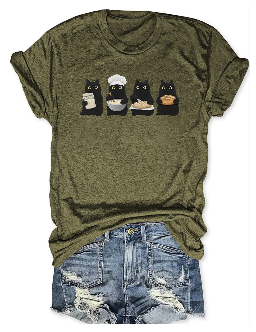 Black Cats Sourdough T-shirt