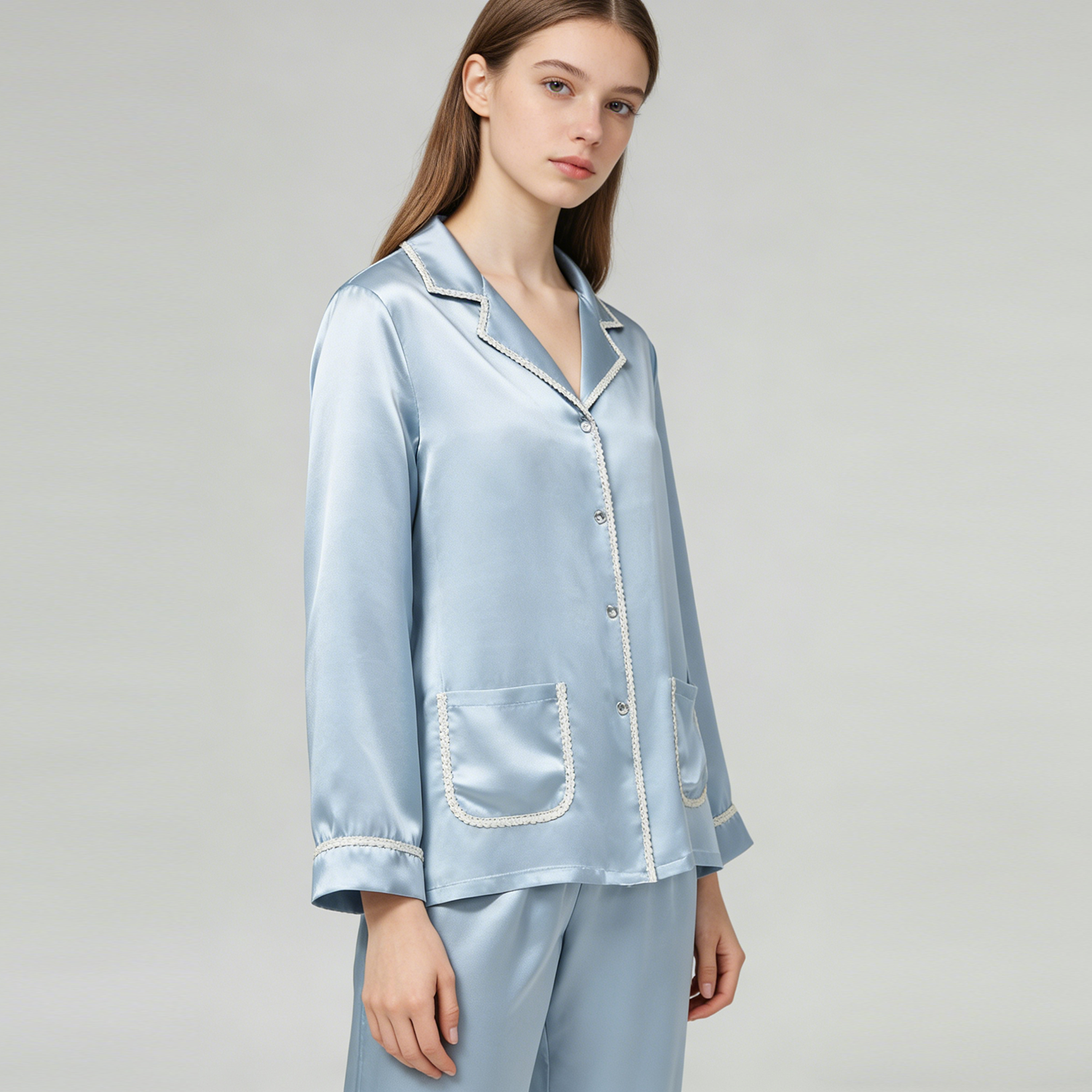 Ultra Soft 19 Momme Women's Silk Pajama Set REAL SILK LIFE