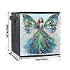 (US Local)Winged Fairy DIY Special Shape Diamond Painting Folding Storage Box Container Organizer Case Kit