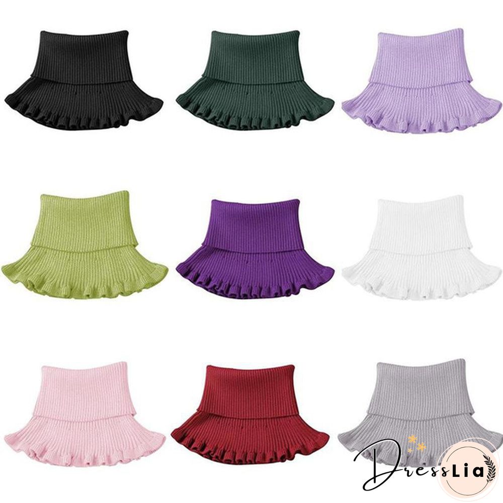 New Girl Ladies Women Fashion Knitted Detachable Fake Collar Scarf For Shirt Fake Collars