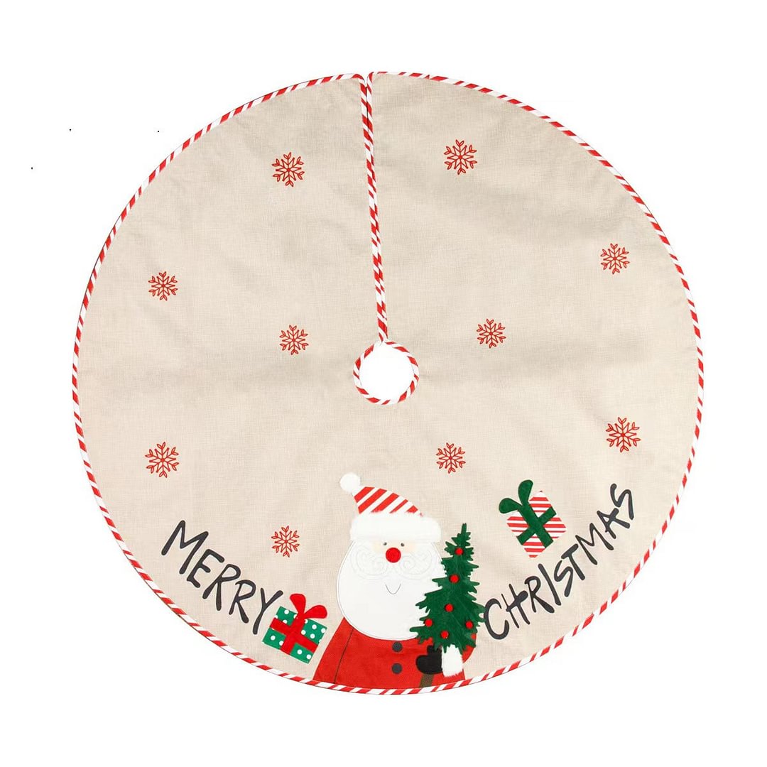Christmas tree decoration sackcloth santa decoration apron arrangement