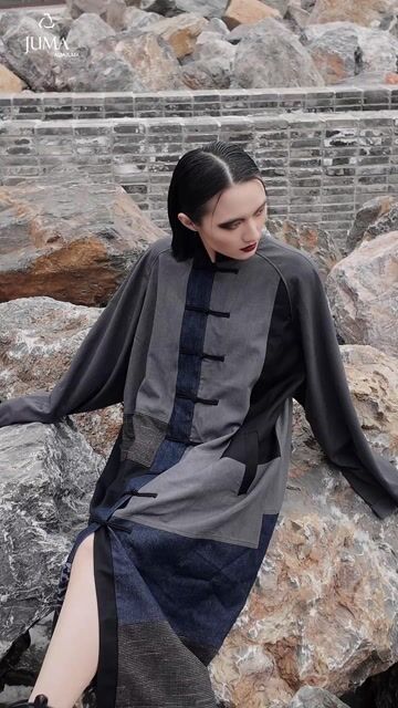 JUMA Upcycled Dress - Grey