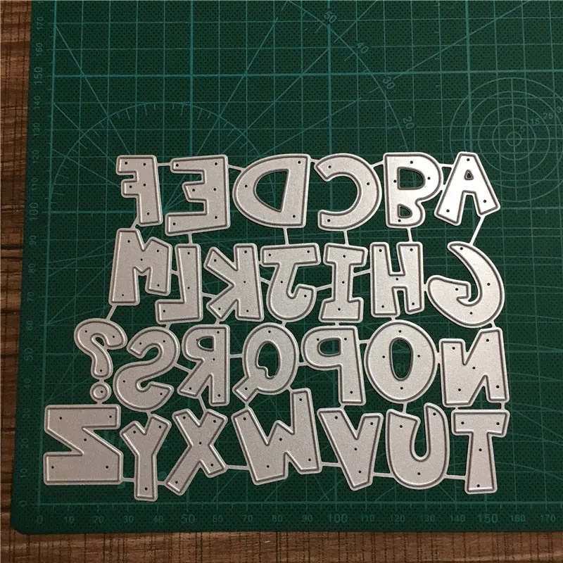 New Letter Dies Metal Cutting Dies Scrapbooking For Card Making Metal Craft Dies Alphabet Die Cuts Embossing