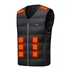 22 Heating Zones Electric Heated Vest USB V Neck Thermal Clothes for Outerwear