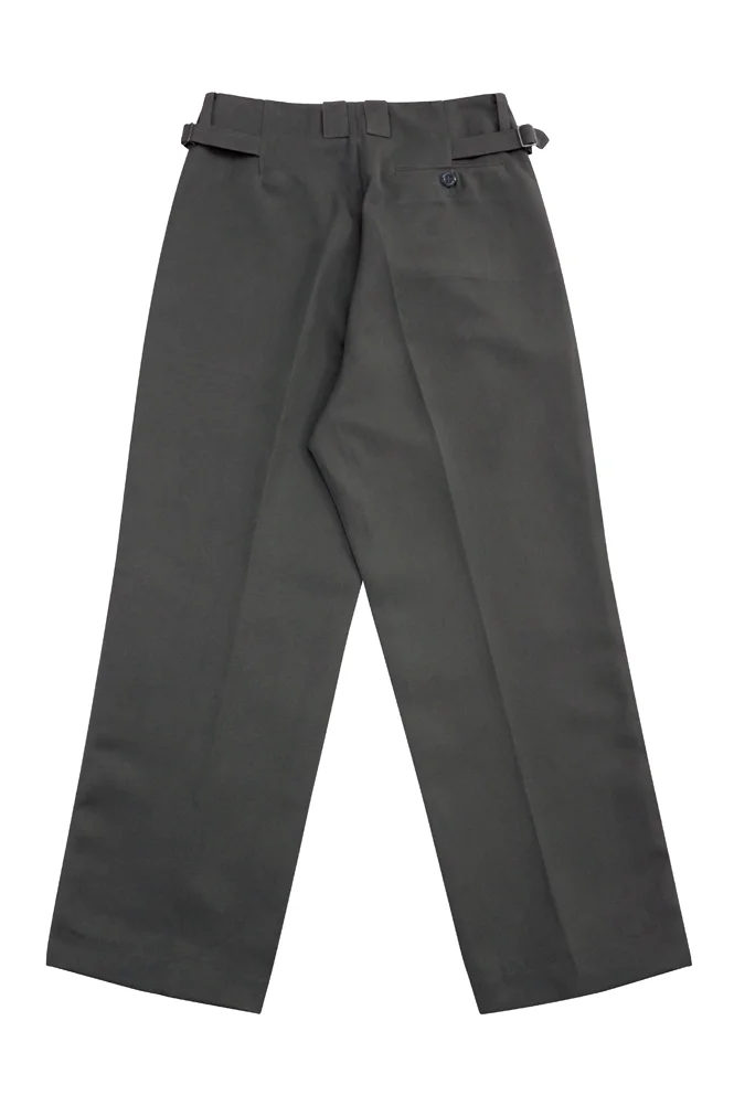   Elite German Stone Grey Gabardine Straight Trousers German-Uniform