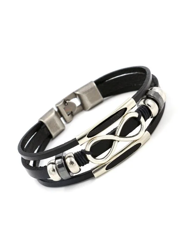 Infinite Leather Bracelet