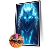 (40*60cm)Wolf - Full Round Drill Diamond Painting