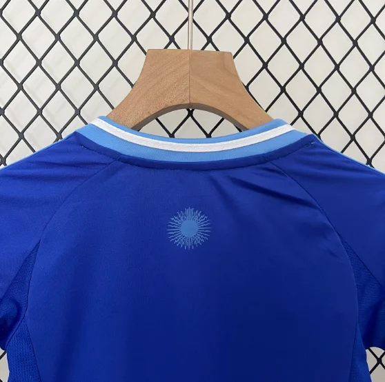 2024 Argentina Away Kids Kit Football Jersey Thai Quality